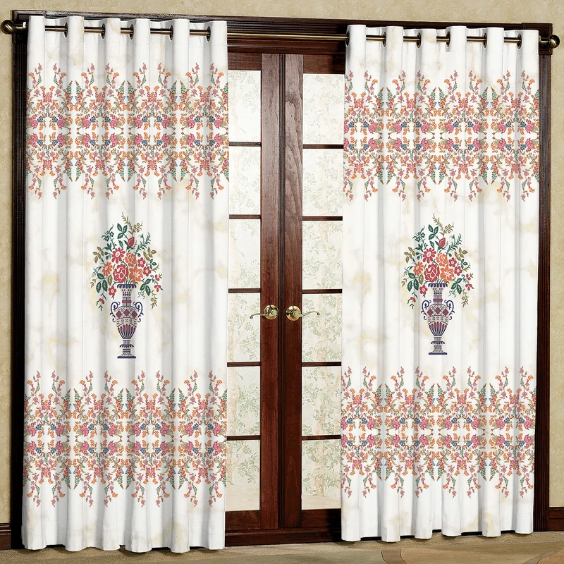 پرده مدل مخمل پانچی کد 4839T2 سایز 200x140 سانتی متر