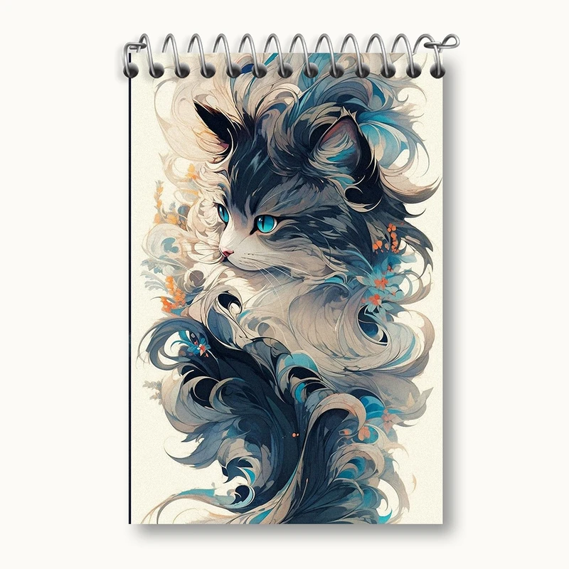 دفتر یادداشت 50 برگ خندالو مدل گربه (Cat) کد F1121