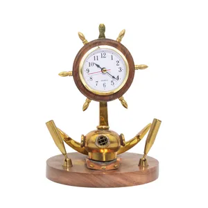 دکوری برنجی مدل جاقلمی و ساعت کد 8375