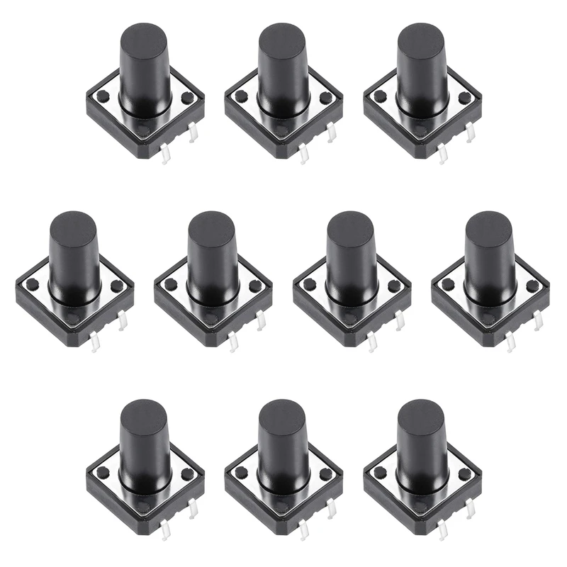 میکرو سوئیچ مدل Vertical-12×12×15-4P بسته 10 عددی
