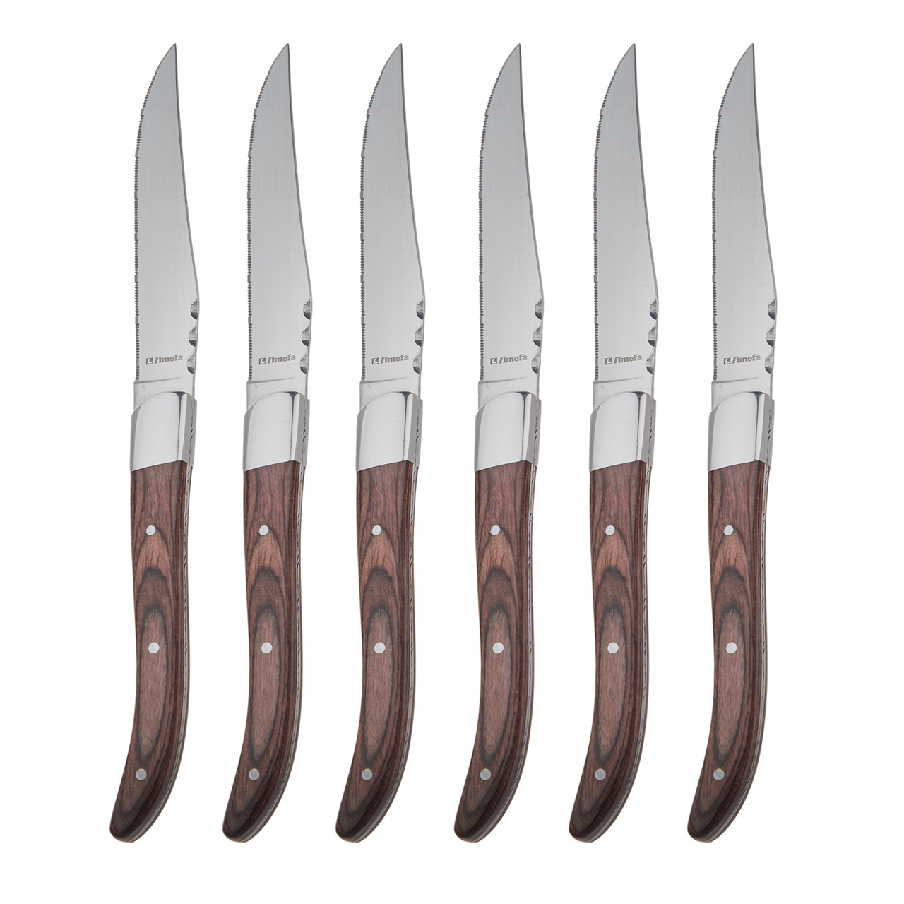 سرویس 6 پارچه چاقو آمفا مدل Royal Steak