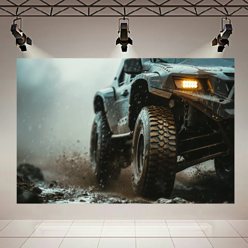  پوستر طرح مخمل  ماشین مدل آفرود کد AR302665