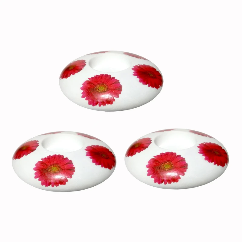 جاشمعی طرح گل بهاری کد B1 بسته 3 عددی