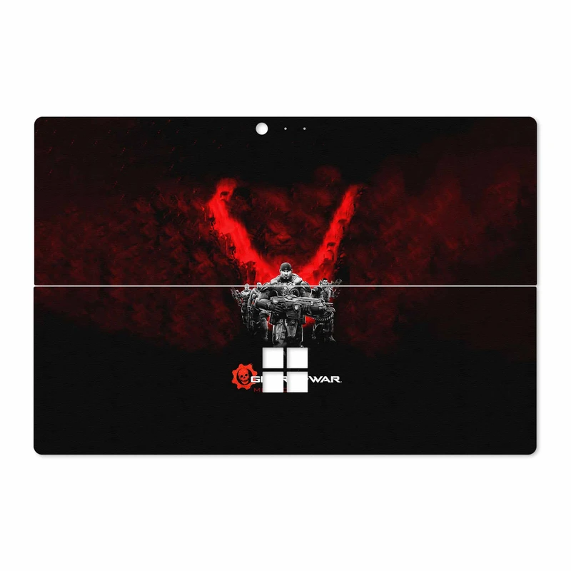 برچسب پوششی ماهوت مدل Gears-Of-War-Game مناسب برای تبلت مایکروسافت Surface Pro 4 2015