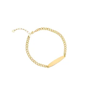 دستبند زنجیری طلا 18 عیار بچگانه ماوی گالری مدل کارتیه