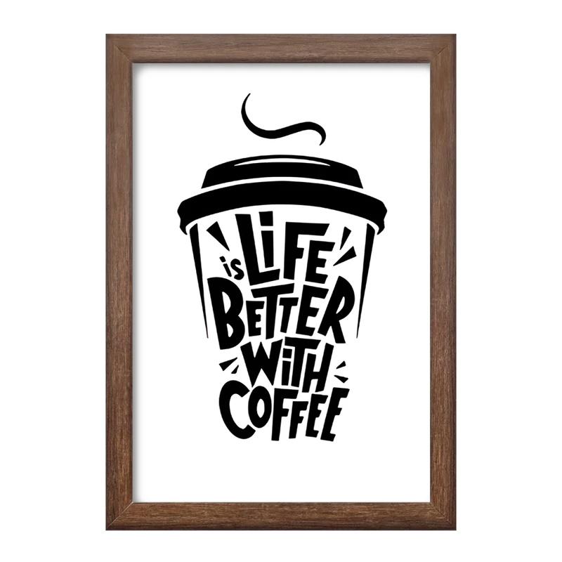 تابلو خندالو طرح قهوه (COFFEE) کد F11876