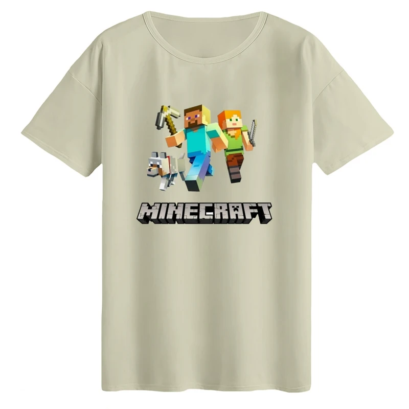 تی‌شرت لانگ آستین کوتاه زنانه مدل ماینکرفت کد۴