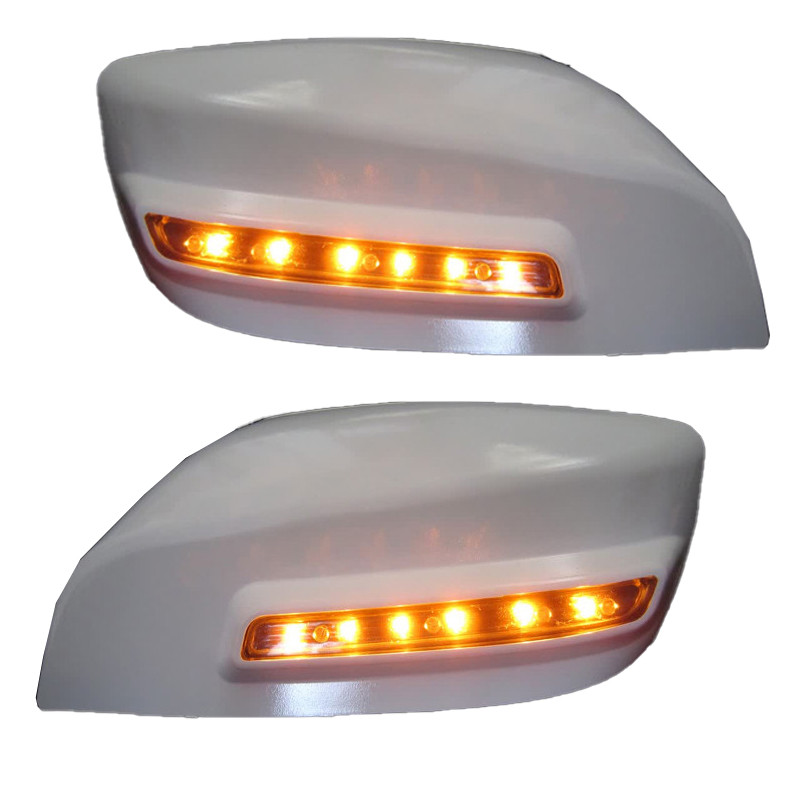 فلاپ آینه چراغدار خودرو کالانیکس مدل FEL-QUKICKWH10368 مناسب برای کوییک مجموعه 2 عددی