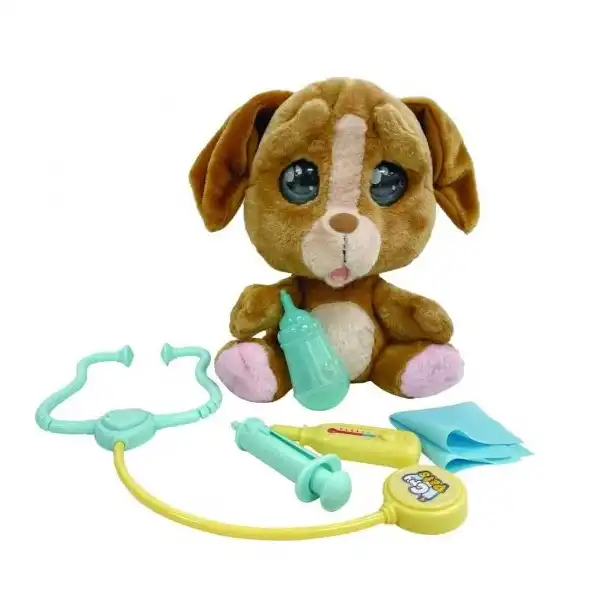 عروسک جیوچی پرزیوزی مدل سگ Emotion Pets Vet Set کد MTM08000 ارتفاع 24 سانتیمتر