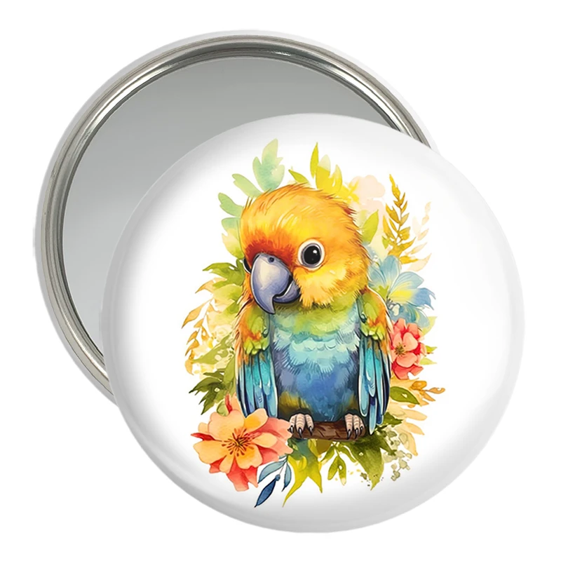 آینه جیبی خندالو مدل پرندگان زینتی کد 30485