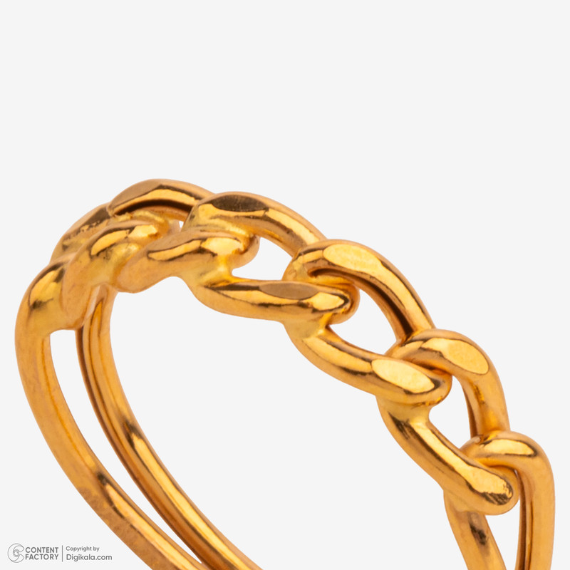 انگشتر طلا 18 عیار زنانه با طرح کارتیه مدل 01 سایز 55