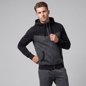 سویشرت مردانه مدل دورس هاشور کد L1V2025PatBLK