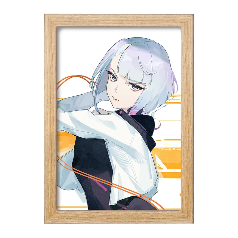 تابلو خندالو مدل لوسی انیمه سایبرپانک کد 23981