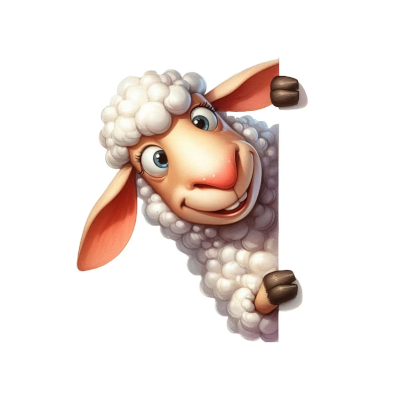 استیکر پارچه و لباس پاد آفرین مدل کارتونی بره میش کد 2213