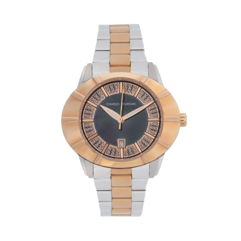 ساعت مچی عقربه‌ای کوارتز زنانه چارلز جردن مدل MOON 184.27