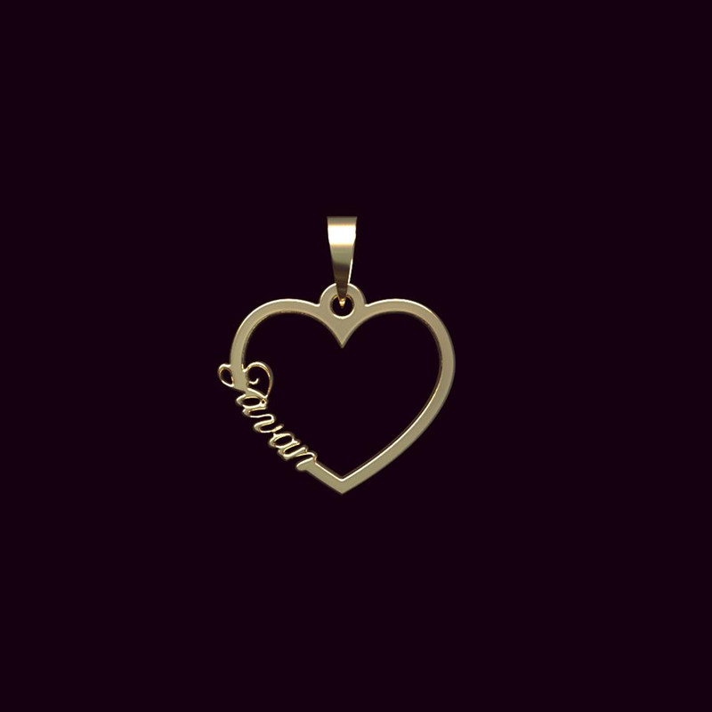 آویز گردنبند طلا 18 عیار زنانه مدوپد مدل اسم جوان javan کد PB1-10719