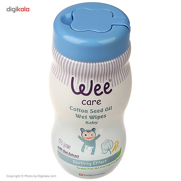 دستمال مرطوب وی مخصوص کودک مدل Cotton Seed Oil بسته 70 عددی