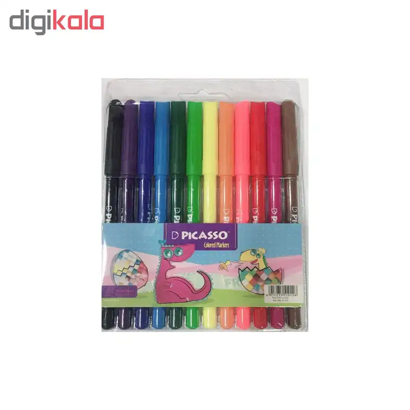 ماژیک 12 رنگ پیکاسو مدل آرت