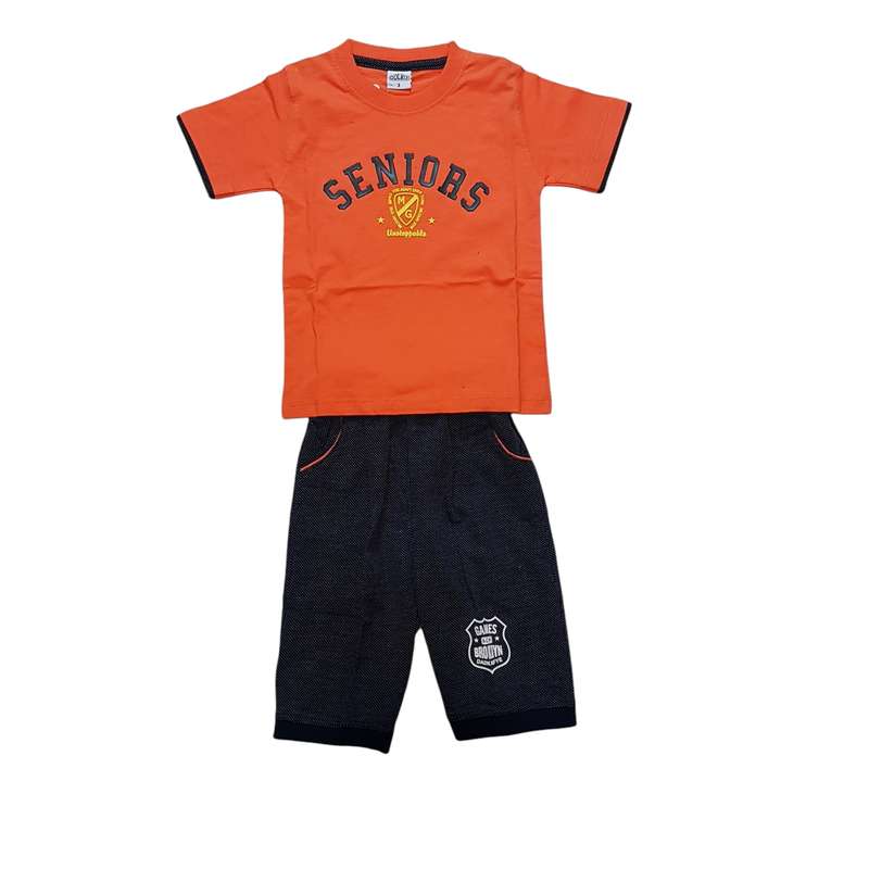 ست تی شرت و شلوارک پسرانه مدل ASH468