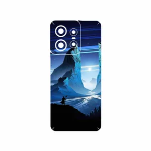 MAHOOT Blue Mountains Digital Art Cover Sticker for Motorola Edge 50 Pro