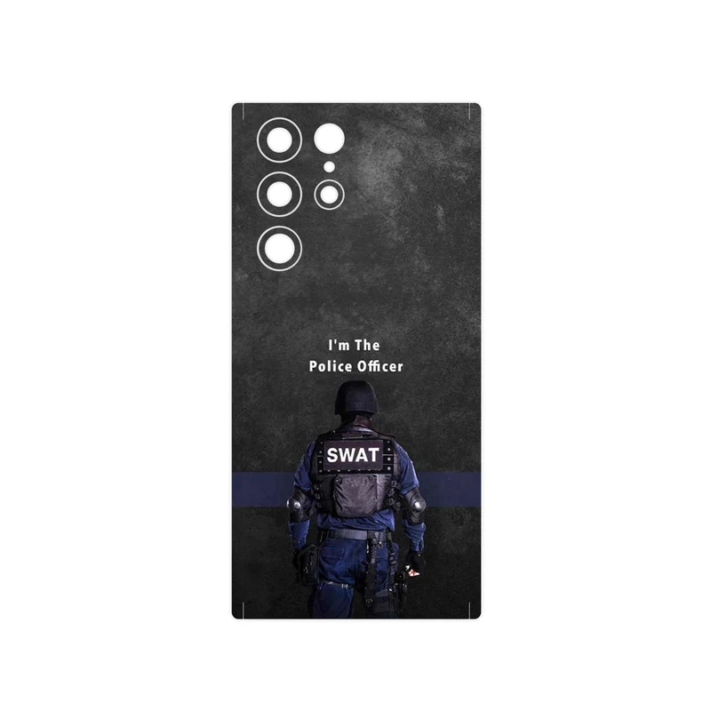 برچسب پوششی ماهوت مدل Police Officer مناسب برای گوشی موبایل سامسونگ Galaxy S22 Ultra 5G