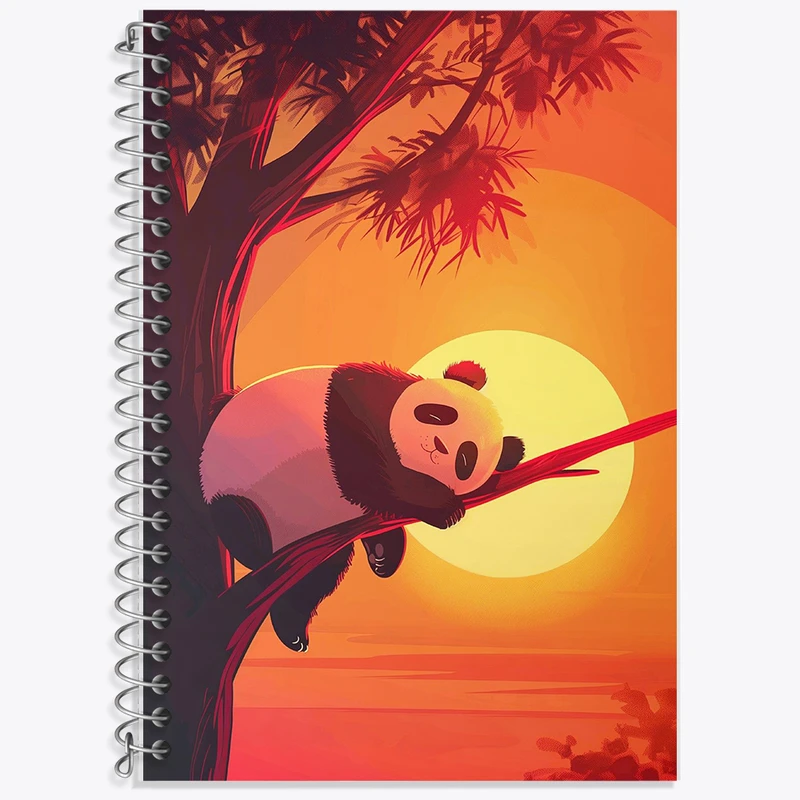 دفتر نت موسیقی 50 برگ خندالو طرح پاندا خوابالو کد F8348