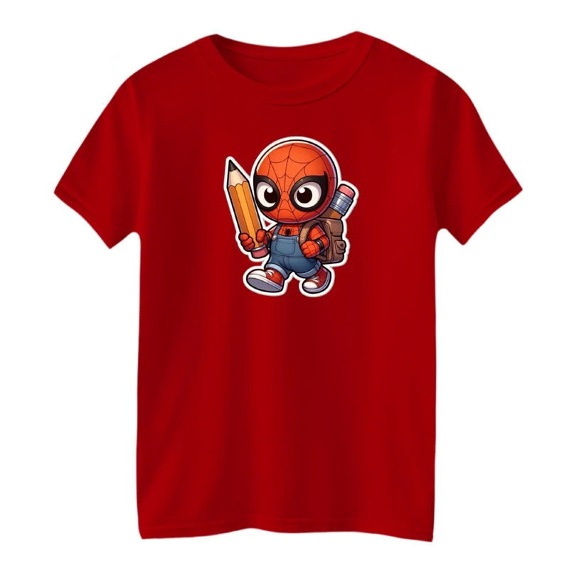 تی شرت آستین کوتاه بچگانه مدل مردعنکبوتی فانتزی کد 01