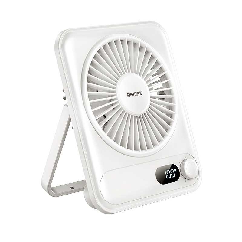 پنکه شارژی ریمکس مدل F03 ظرفیت 1200 میلی آمپر ساعت
