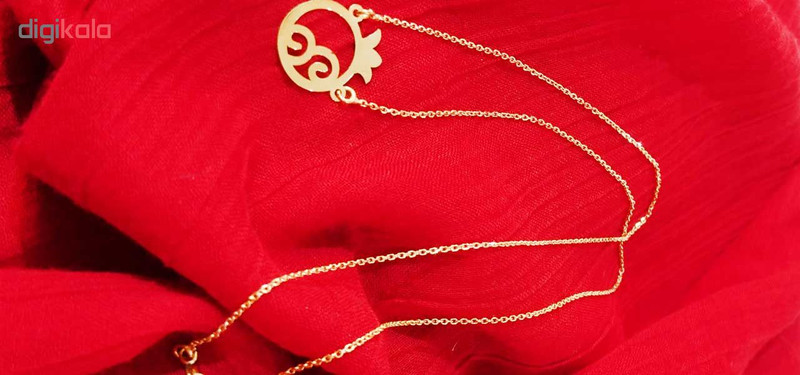 گردنبند طلا 18 عیار کانیار گالری طرح انار کد 02