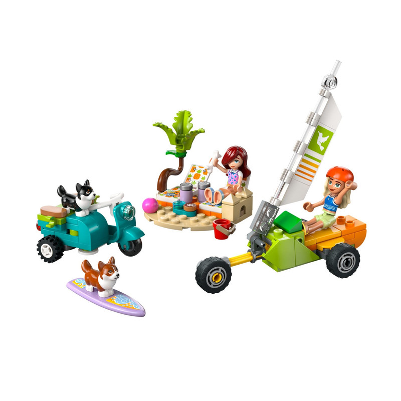 لگو 113 تکه سری فرندز مدل Surfing Dogs and Scooter Adventure کد 42641