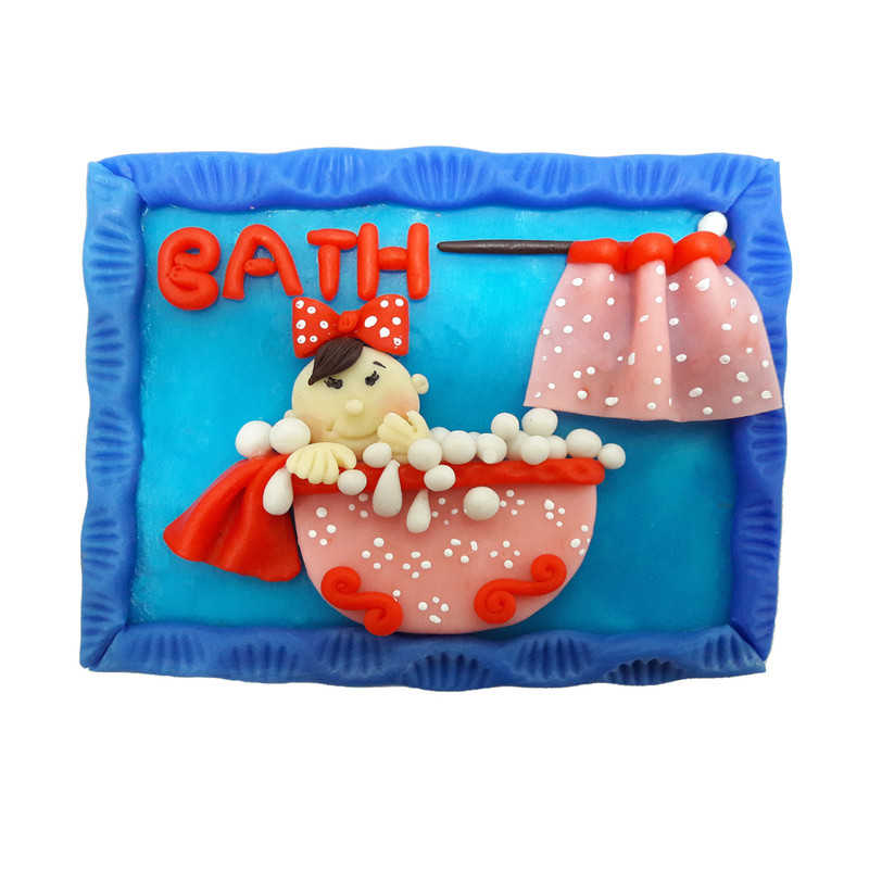 عروسک نشانگر درب حمام طرح دخترک