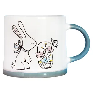 ماگ سرامیکی مدل Rabbit Flower