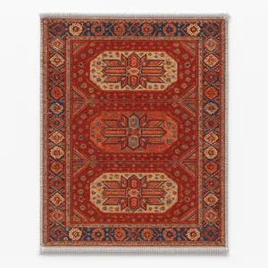 ماوس پد مدل فرش سنتی قرمز  25×20 سانتی‌متر