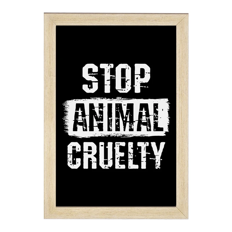 تابلو خندالو مدل حمایت از حیوانات کد 27363