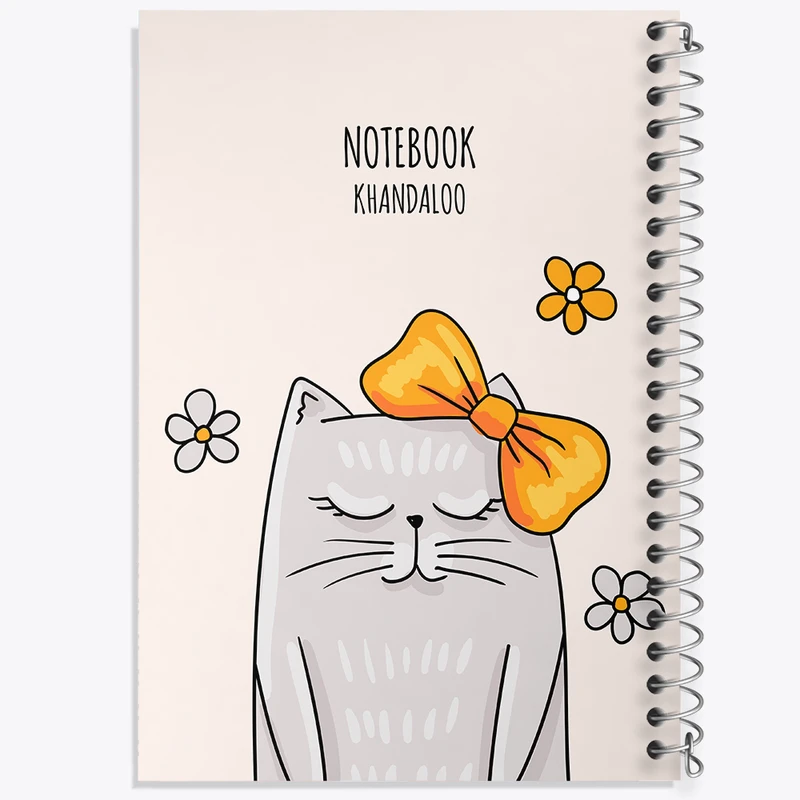 دفتر لیست خرید 50 برگ خندالو طرح گربه بامزه کد N1567