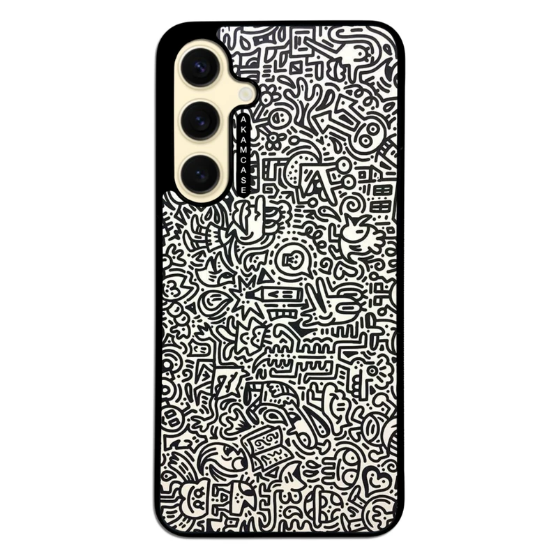 کاور آکام مدل AMC-WSGS24FE-DOODLE17 مناسب برای گوشی موبایل سامسونگ Galaxy S24 FE