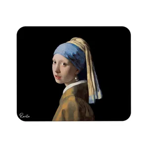 ماوس پد راویتا مدل دختری با گوشواره های مروارید کد 3553 سایز24*19 سانتی متر