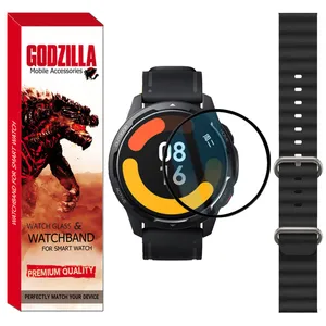 محافظ صفحه نمایش گودزیلا مدل GS-Ocean مناسب برای ساعت هوشمند شیائومی Mi Watch Color 2 به همراه بند