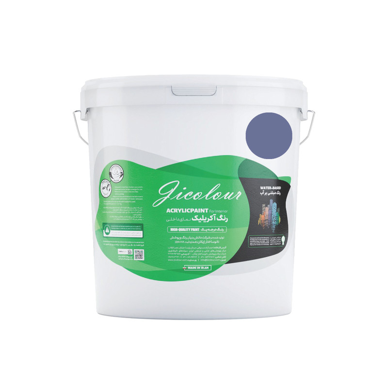 رنگ اکریلیک نمای داخل مات  ژیکالر مدل شب اقیانوس کد M-V002 حجم 500 میلی لیتر