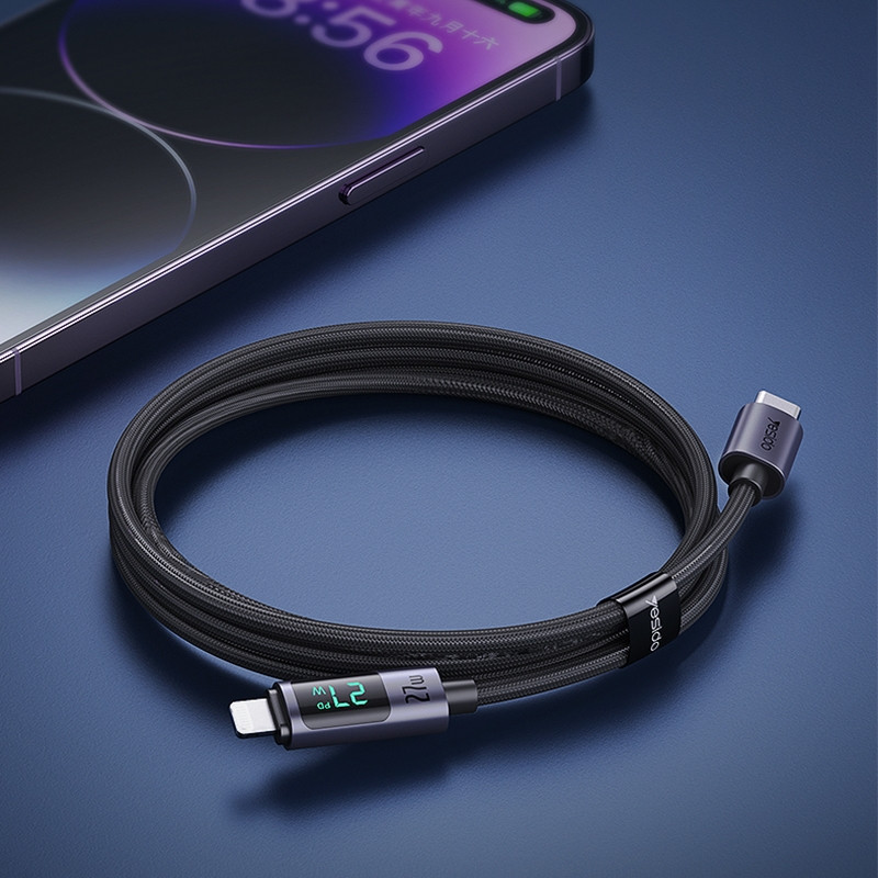 خرید و قیمت کابل تبدیل USB-C به لایتنینگ یسیدو مدل CA157 PD27W طول 1.2 متر