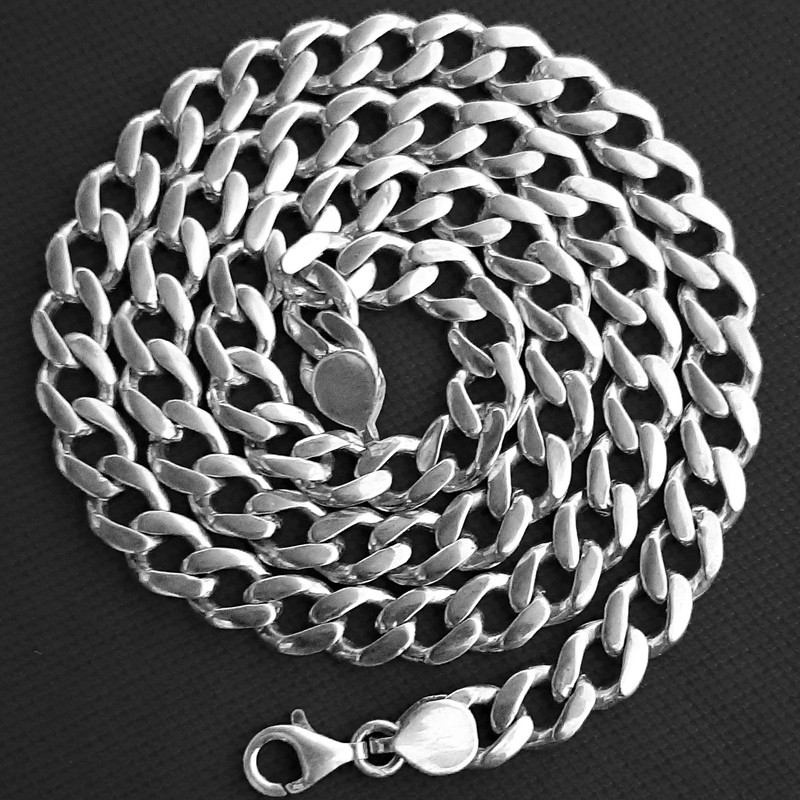 زنجیر نقره مردانه کد HR