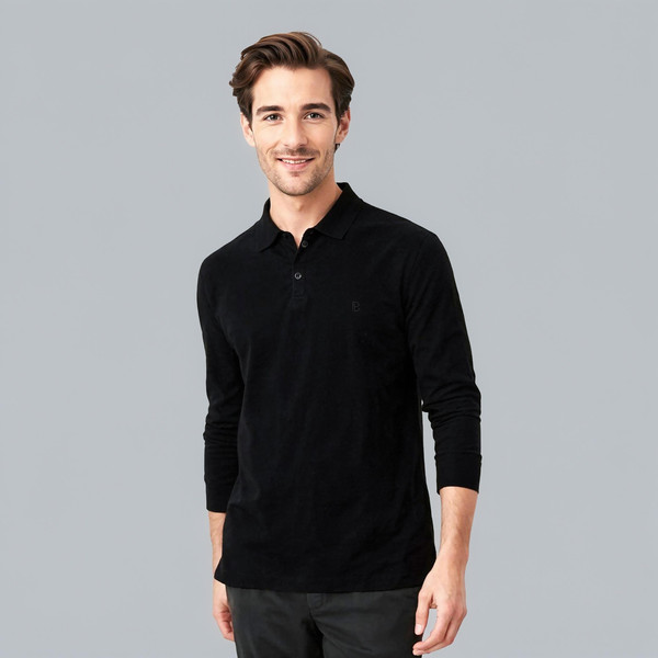 پولوشرت آستین بلند مردانه باینت مدل 395-1