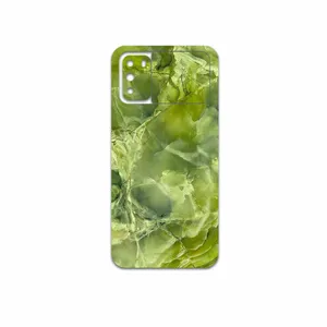MAHOOT Green Crystal Marble Cover Sticker for Xiaomi Poco M3