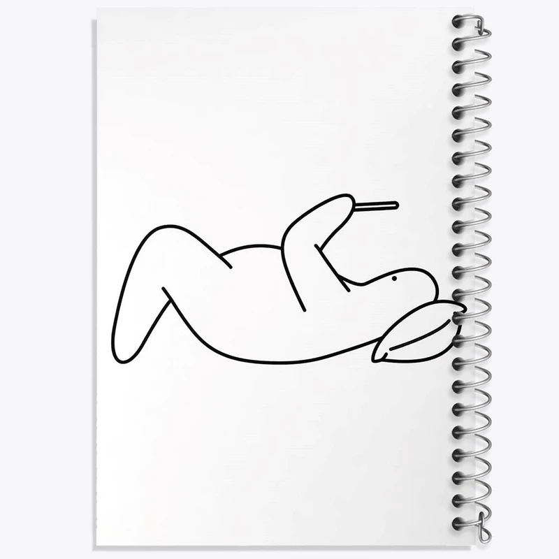 دفتر لیست خرید 50 برگ خندالو طرح تنبل خسته کد 29415