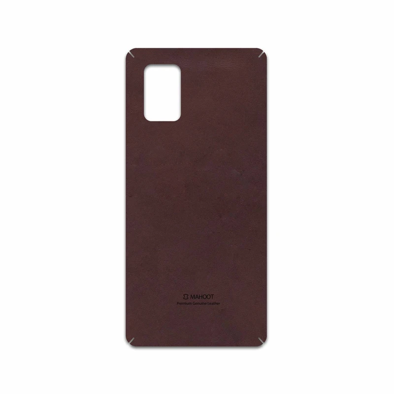 برچسب پوششی ماهوت مدل Matte-Dark-Brown-Leather مناسب برای گوشی موبایل سامسونگ Galaxy A71 5G