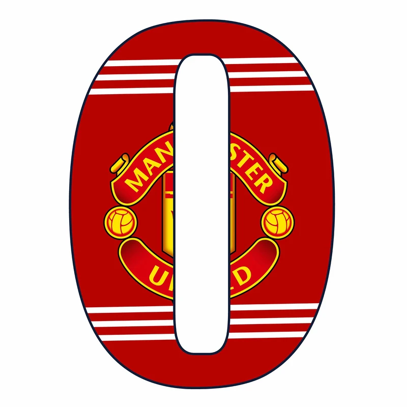  استند رومیزی تولد مدل عدد 0 طرح منچستر یونایتد کد 1903