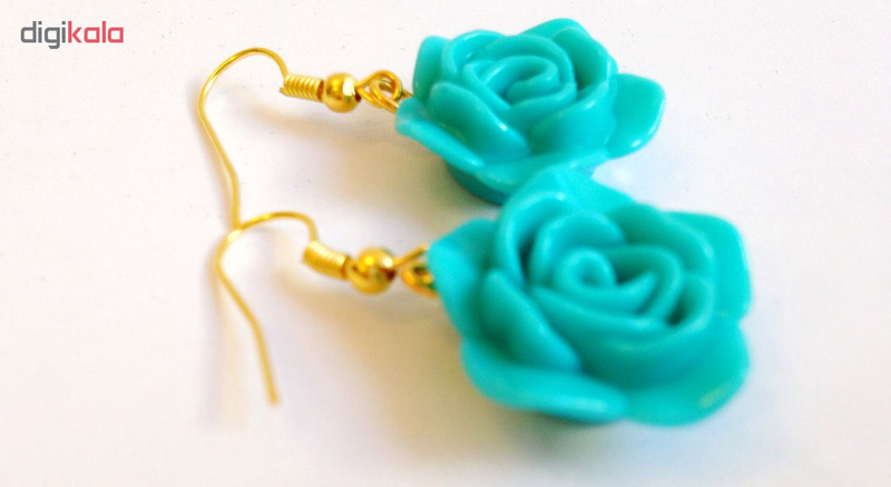 گوشواره دخترانه نمدیکا طرح گل طوسی