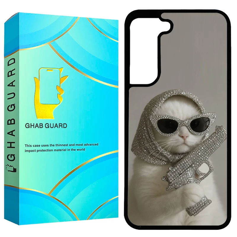 کاور قاب گارد طرح گربه مدل GCHPA21F مناسب برای گوشی موبایل سامسونگ Galaxy S21 FE 5G