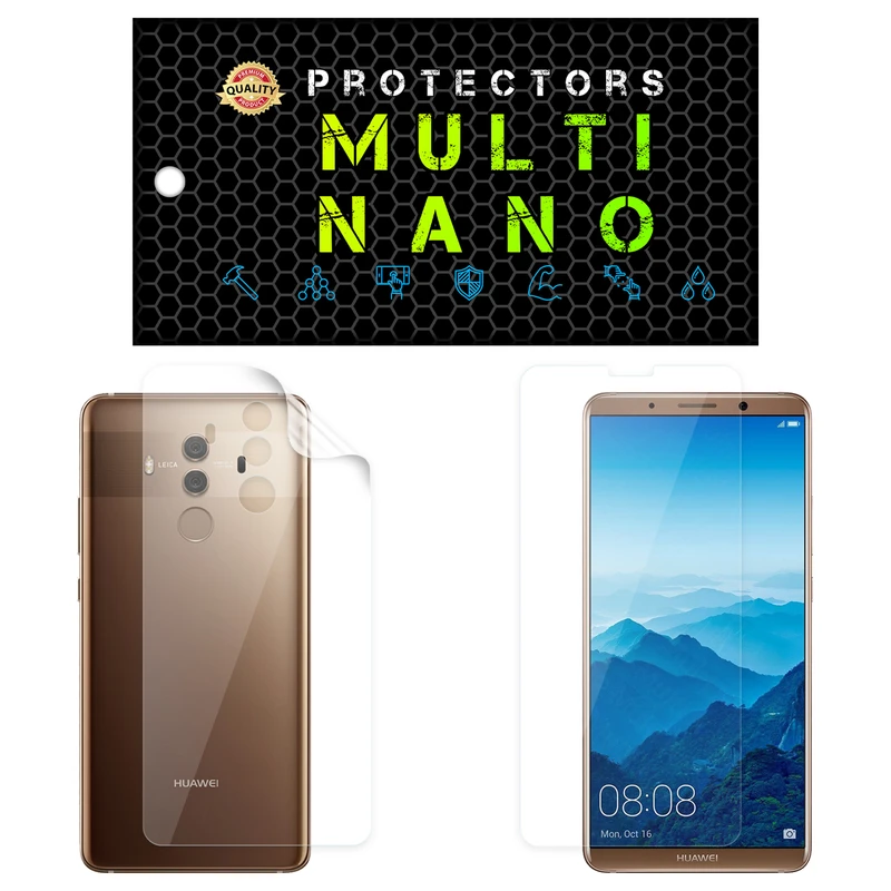 محافظ صفحه نمایش مولتی نانو مدل X-SFT مناسب برای گوشی موبایل هوآوی Mate 10 Pro به همراه محافظ پشت