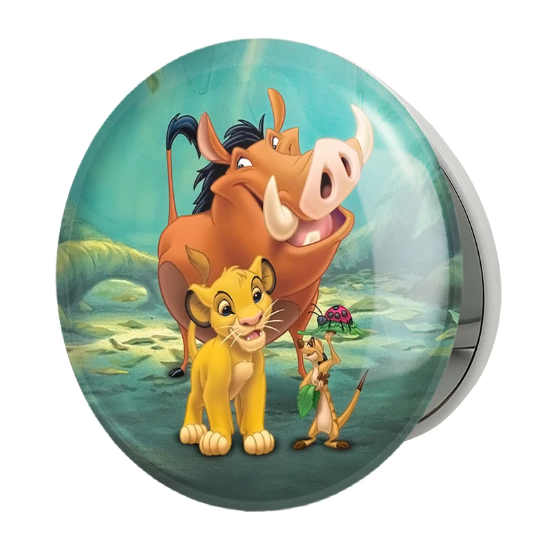 آینه جیبی خندالو طرح شیرشاه Lion King مدل تاشو کد 10701 